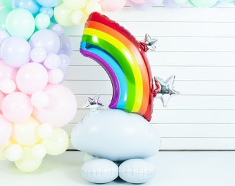 Rainbow Balloon | Rainbow Party Decorations, Unicorn Party Decor, Rainbow Baby Shower Balloon Party Ideas