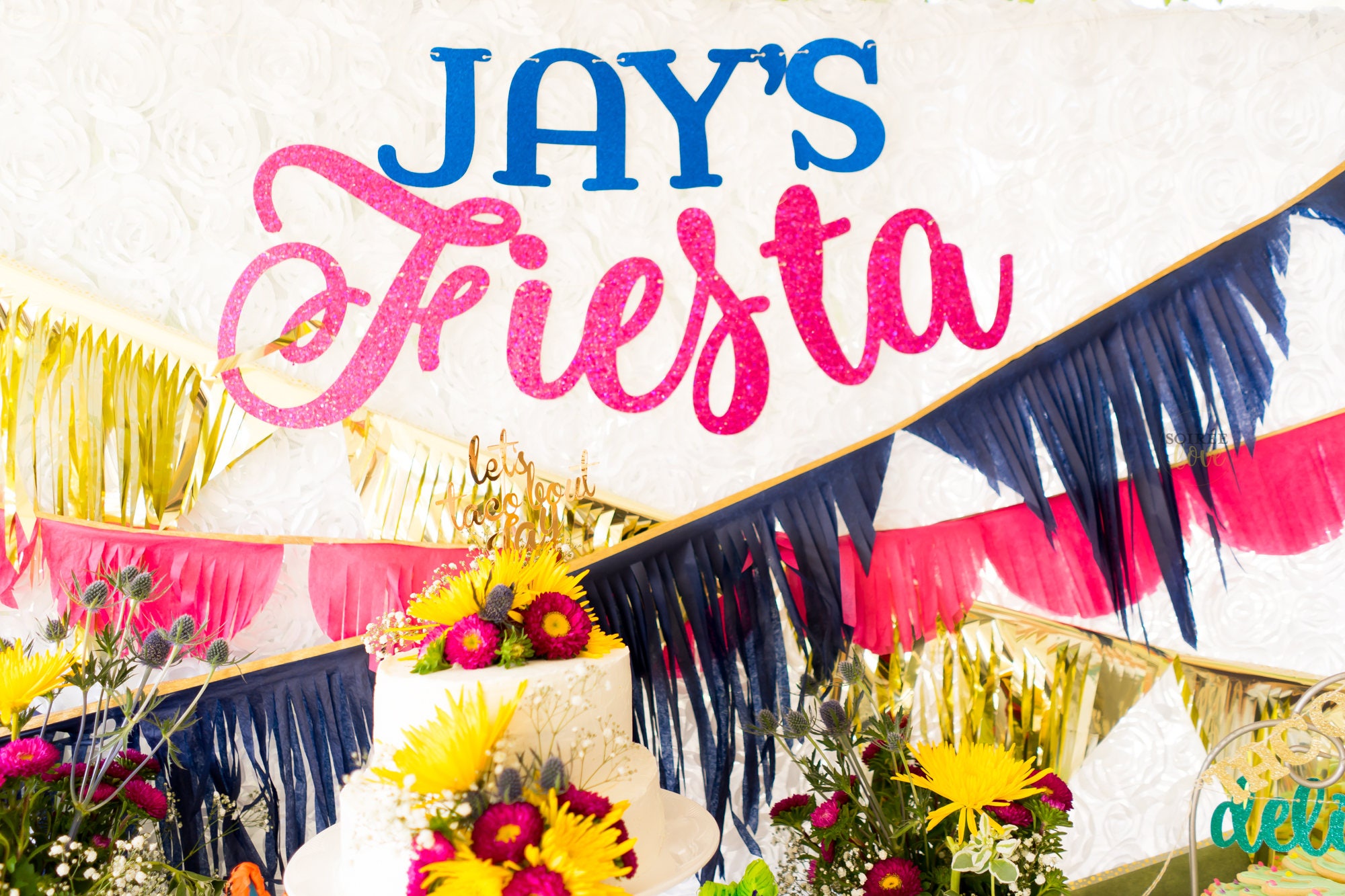 CUSTOM NAME FIESTA Party Box Multicolor Cinco De Mayo Etsy