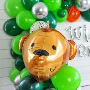 Monkey Dimensional Balloon | Wild One Jungle Birthday Decor, Rainforest Safari Party, Party Animals, Two Wild, Wild & Three, Zoo Animals
