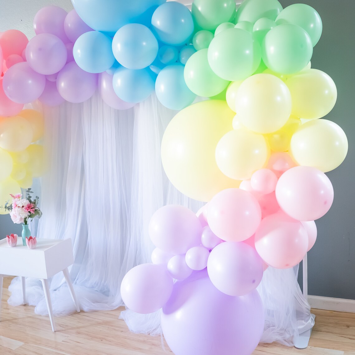 DIY Easter Balloon Garland DIY Pastel Balloon Arch Easter Etsy