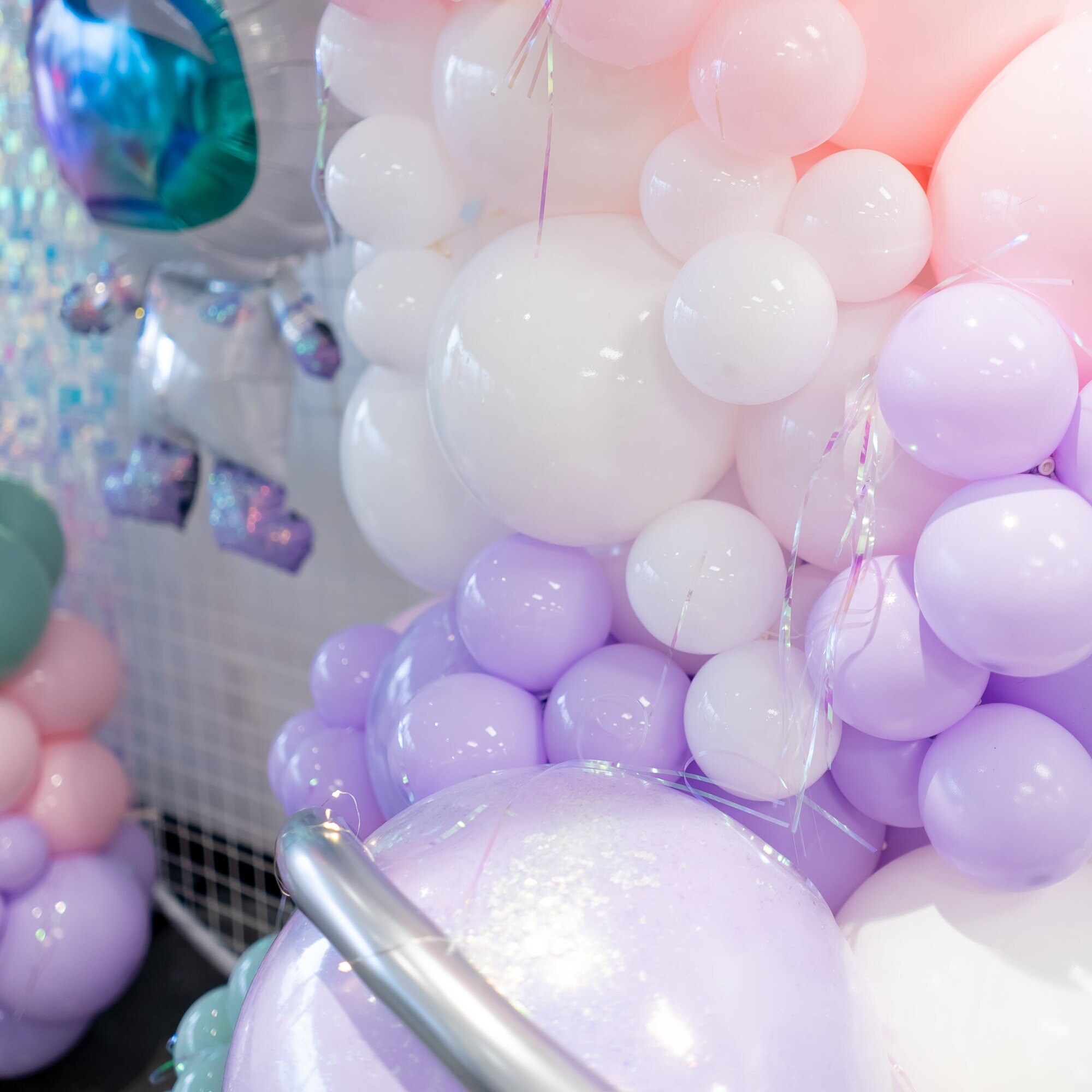 Pink Bow Balloon Arch OIF8 Kit 156Pcs Pink And White Balloons Garland Baby Shower Coquette Birthday Decorations Bow Theme Birthday Party Decor - View #12