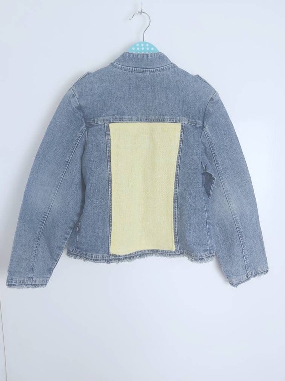 lemon denim jacket