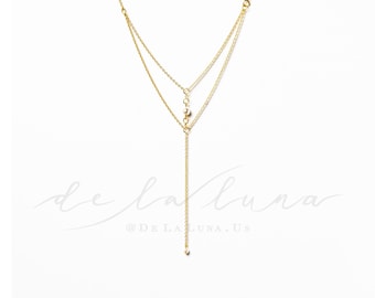 Orion - Back Necklace (BN-07G) Gold + Pearl