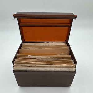 1950s 1960s Recipe Box - Etsy