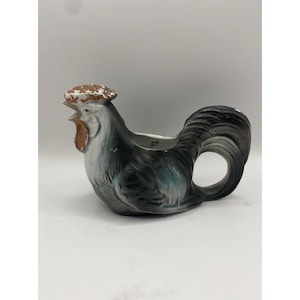 Vintage Rooster Creamer Pitcher Farmhouse Chicken