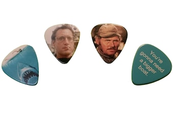 4 JAWS guitar picks, Custom Guitar Pick, Custom Guitar Picks, Personalized Guitar Pick