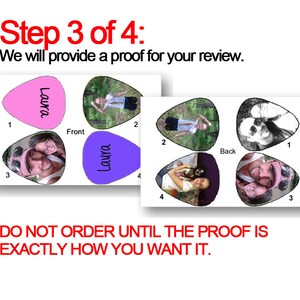 6 Custom Guitar Picks, Custom Guitar Pick, Custom Guitar Picks, Personalized Guitar Pick Bild 4