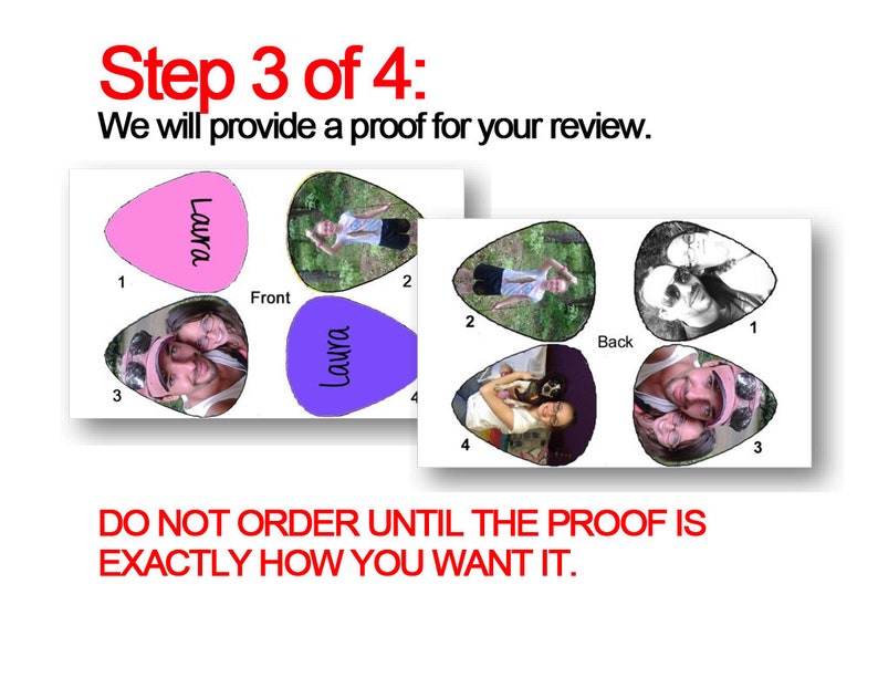 6 Custom Guitar Picks, Custom Guitar Pick, Custom Guitar Picks, Personalized Guitar Pick Bild 4