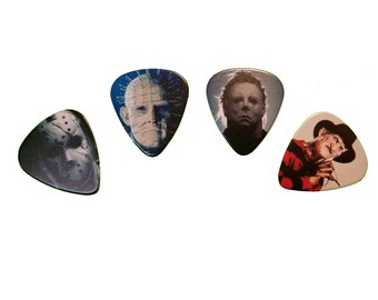 4 MONSTERS of the 80's guitar picks, Custom Guitar Pick, Custom Guitar Picks, Personalized Guitar Pick