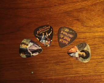4 Bill and Ted's Excellent Adventure GUITAR PICKS, Custom Guitar Pick, Custom Guitar Picks, Personalized Guitar Pick, stocking stuffer