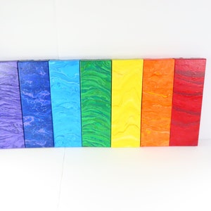 Chakra Paintings 7 Piece Set Rainbow Art