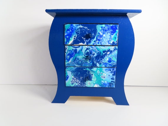 small blue dresser Modus Furniture Grace Eight Drawer Dresser in Blueberry (2024)