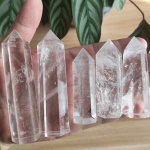 Clear Quartz Tower Clear Quartz Crystal Tower Obelisk Bulk Wholesale Crystal Tower Point Wand Healing Crystal