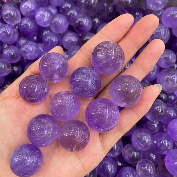 Natural Amethyst Sphere Ball Amethyst Crystal Quartz Ball Sphere Gemstone Sphere Ball Crystal Gift Bulk Wholesale 3378