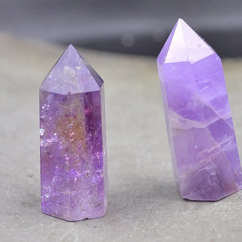 Amethyst Crystal Tower Natural Amethyst Point Amethyst Obelisk Etsy