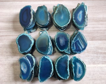 Agate Place Card Wedding Crystal Placecards Bulk Wholesale Blue Agate Slices Name Card No Hole Agate Slab Blank Name Cards Lots