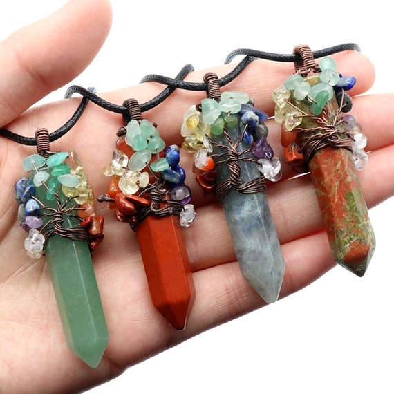 Healing crystal on sale pendants wholesale