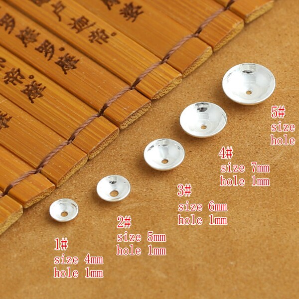 10 Pcs 925 Sterling Silver Bead Caps 925 Silver Bead Cap Plain And Smooth 4mm 5mm 6mm 7mm 8mm Bulk Wholesale Y0851