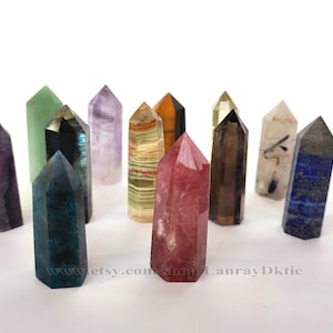 Assorted Crystal Tower Obelisk Natural Gemstone Tower Stone Obelisk For Gift Bulk Wholesale