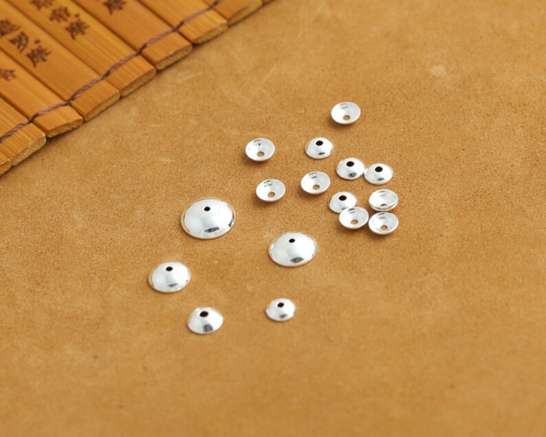 925 Silver Bead Cap Sterling Silver Beads Caps Plain and Etsy