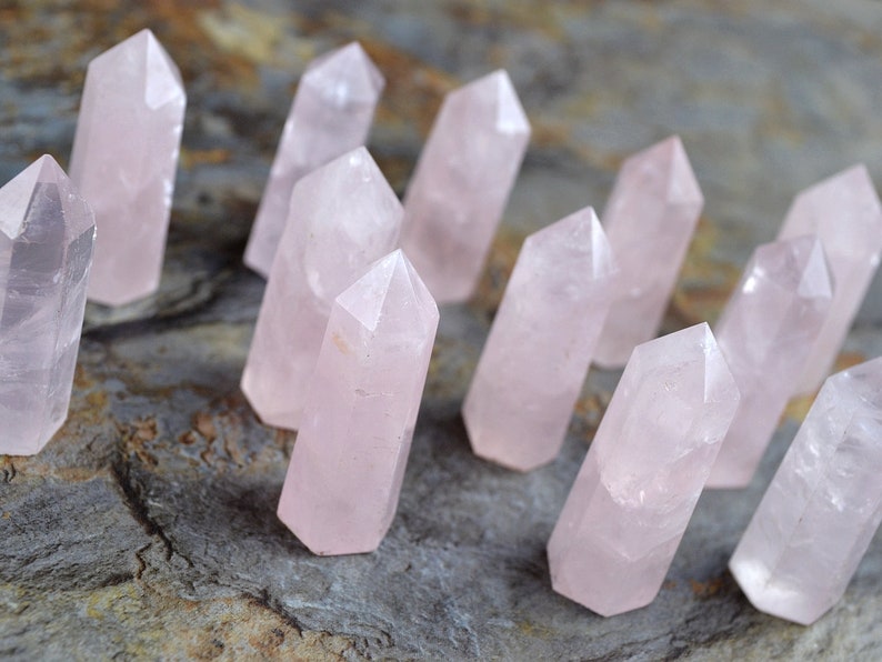 Wholesale rose quartz point Rose quartz tower rose crystal Etsy
