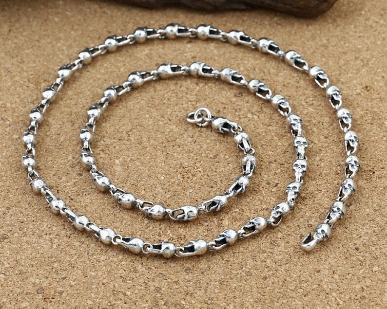 Sterling silver skull chain Clearance