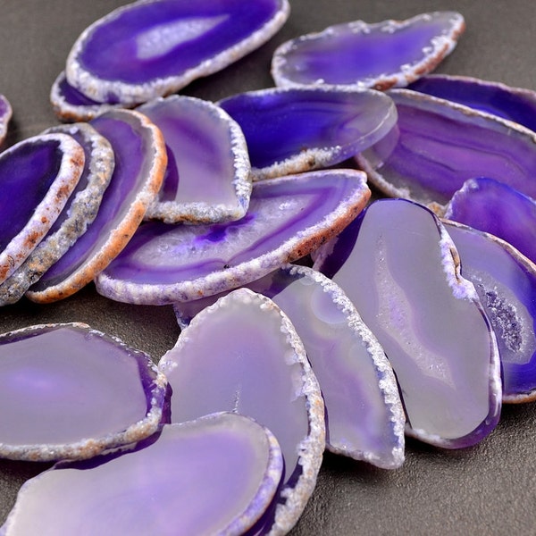 Agate Place Cards Wedding Place Card Wholesale Purple Agate Slice Name Cards For Table Setting Undrilled No Hole Agate Slab Bulk Lots