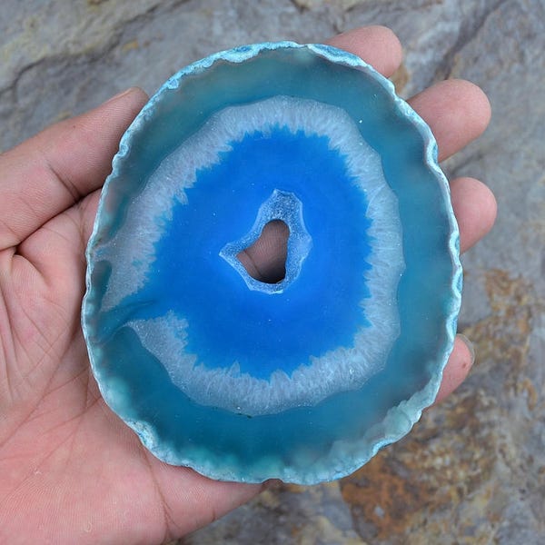 Natural Agate Slice Agate Coaster Crystal Coasters