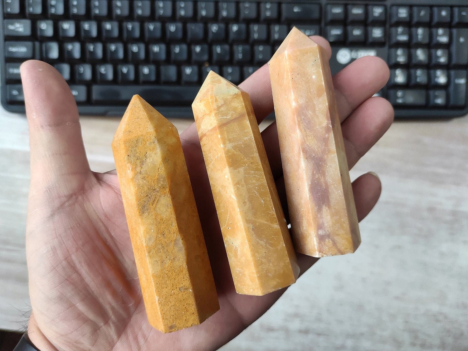 Aventurine Tower Point Yellow Aventurine Crystal Tower Etsy