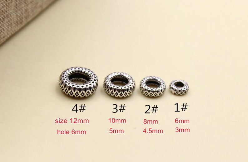 silver flat beads