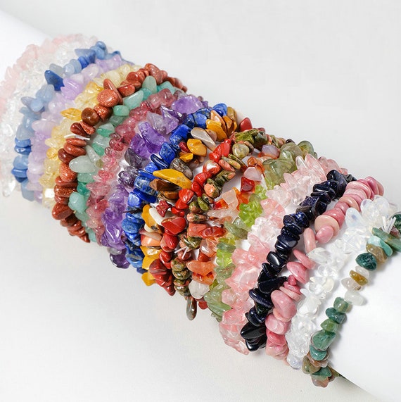 Natural Bead Bracelet, Genuine Gemstone Bracelets, Stretchy Crystal Bracelet  for Men and Women, for Her Gift, 7.5 Inches 6mm, 8mm, 10mm - Etsy