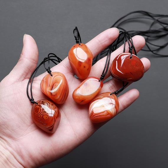 Carnelian crystal pendant outlet