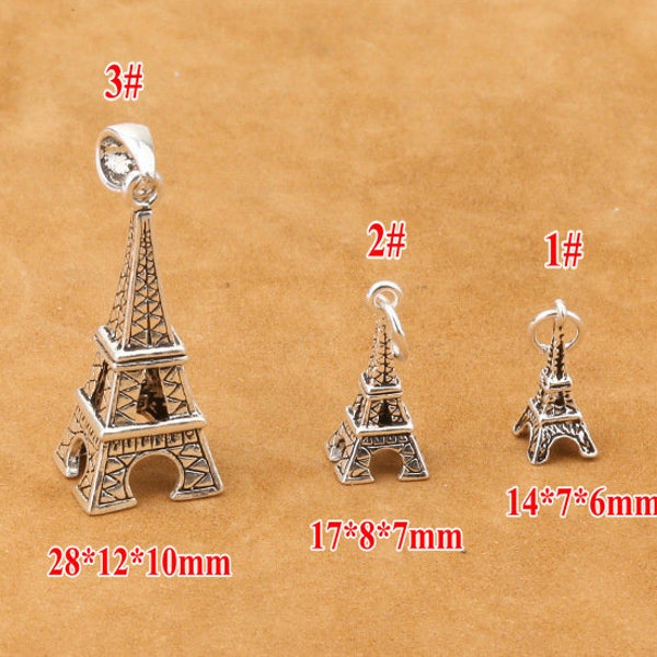 925 Sterling Silver Tour Eiffel Pendentif Charme 925 Argent Tour Eiffel Pendentif En Vrac En Gros Y422