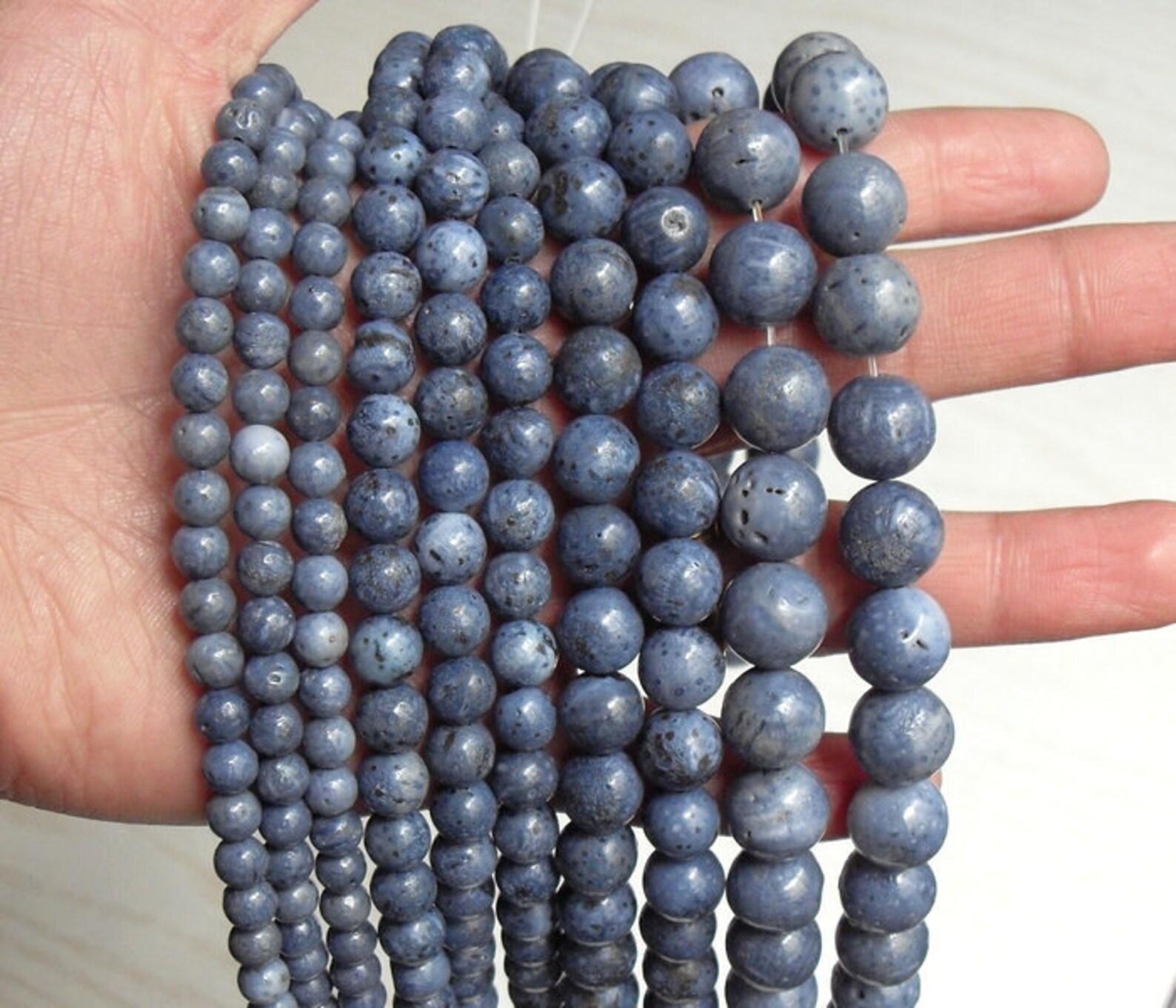 Natural Blue Coral Beads Coral Beads DIY Beads Etsy