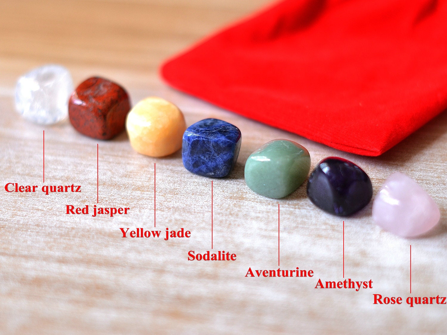 7 Chakra Crystal Set Chakra Stones Chakra Set Chakra Crystals Etsy