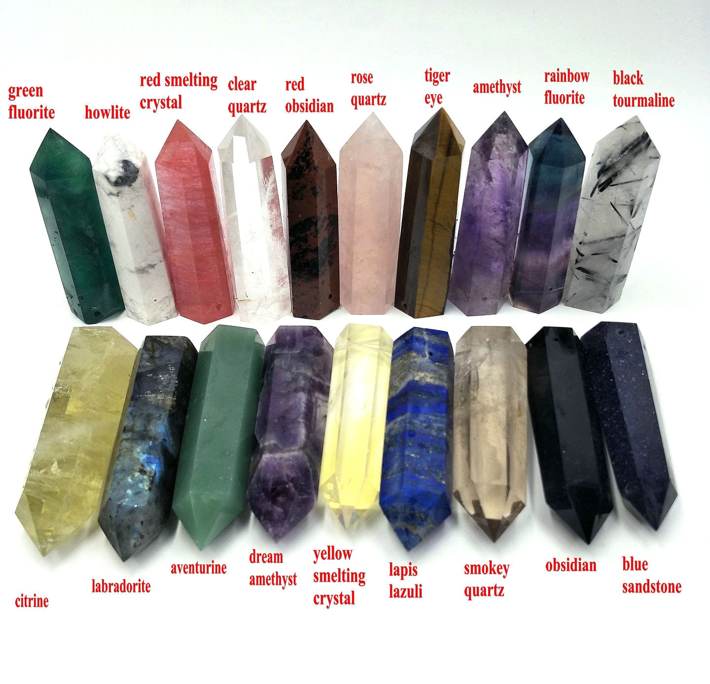 Crystal Point Crystal Tower Crystal Oblelisk Rose Quartz Tower Etsy