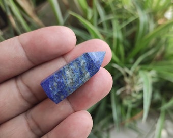 Lapis Lazuli Tower Point Bulk Wholesale Small Natural Lapis Lazuli Tower Obelisk Gemstone Tower For Jewelry Making DIY Necklace Pendant