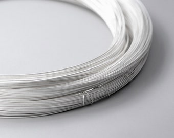 6.5 Feet (2 Meters) 925 Sterling Silver Wire High Quality Solid 925 Silver Round Wire 18 19 20 21 22 24 26 28 Gauge Bulk Wholesale Y433