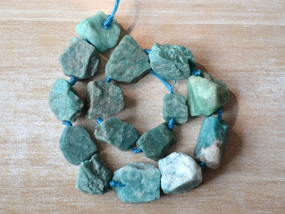Amazon Stone Beads Raw Rough Amazonite Stone Bead Mineral Etsy Amazon Stone Beads Raw Rough Amazonite Stone Bead Mineral Etsy