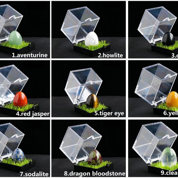 Crystal Egg Collection Box Gemstone Eggs Stone Egg Collector Crystal Gifts Crystal Collection Box Bulk Wholesale 3302