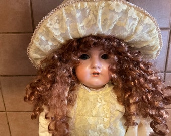 Poupée Ancienne Allemande DEP En Porcelaine - 50 Cm - Années 1900