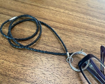 Eyeglass Holder Necklace. Men's Ring Lanyard With Magnetic
