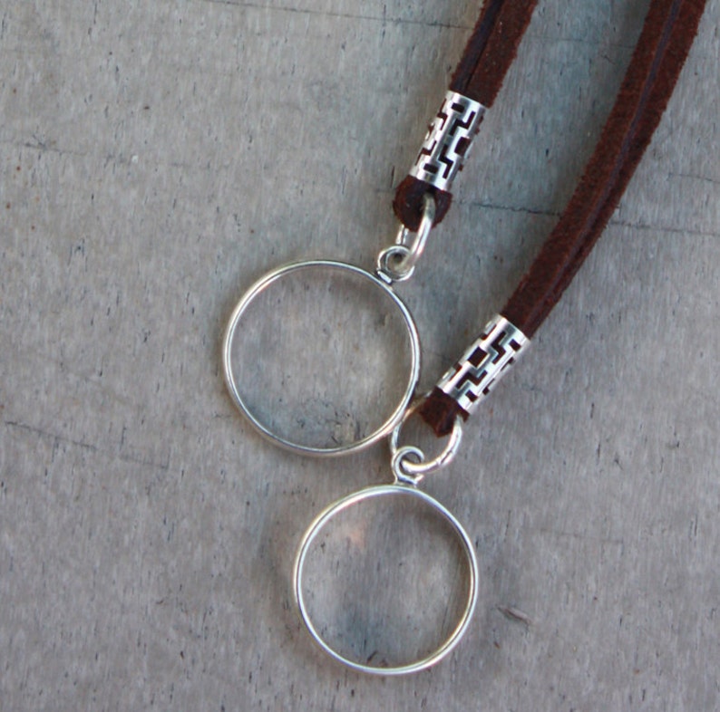 Ring Eyeglass Holder Sterling Silver Ring Eyeglass Necklace Etsy