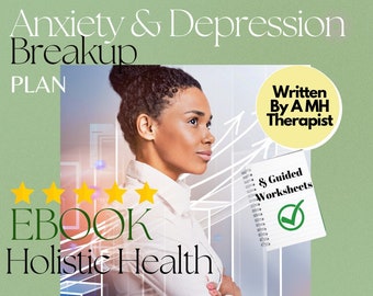 Anxiety And Depression Breakup Plan 21 Day Workbook for Mental Health, Wellness, and Mood Mangement