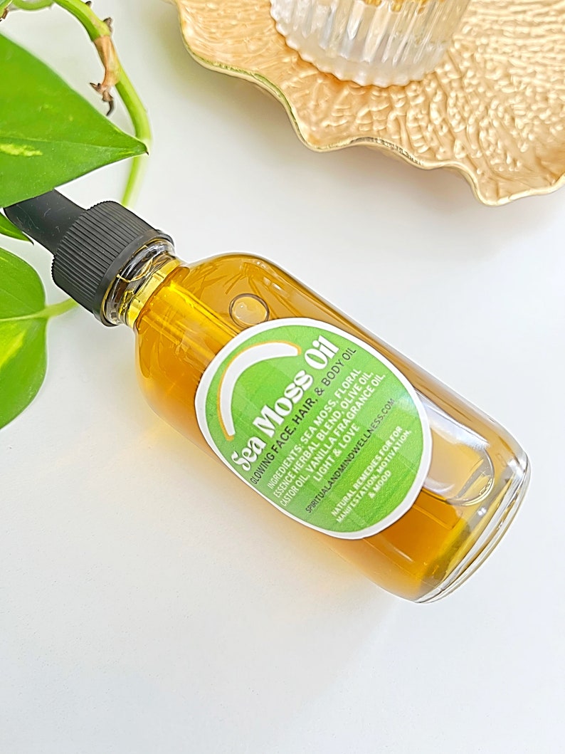 Hair Growth Oil, Hair Serum, Rapid Growth Oil, Sea Moss Oil, Sea Moss ...