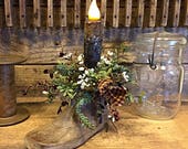 Antique Wooden Child Shoe Last Timer Candle Unusual Primitive Home Decor Item