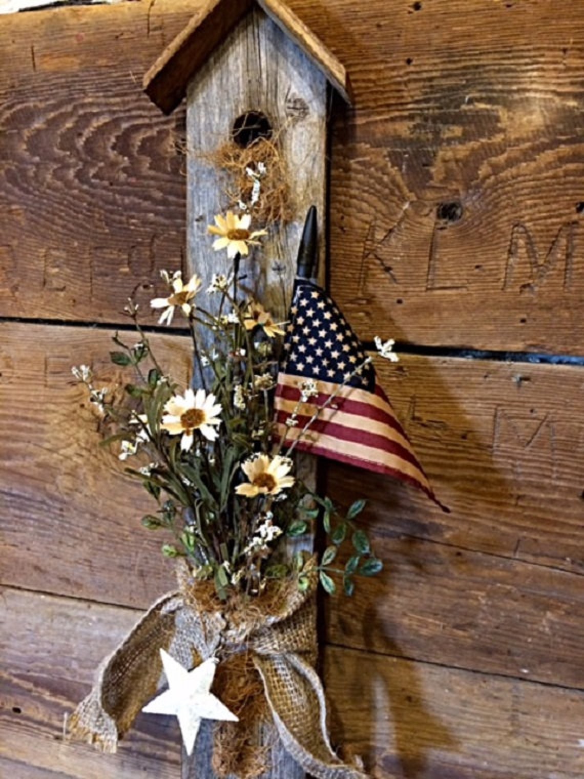 Primitive Door/Wall/Porch Decor Patriotic Americana Flag Etsy