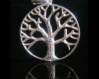 Tree of Life Necklace with a 925 Silver Tree of Life Pendant Intricately Detailed - Lovely Tree of Life Necklace, Tree of Life Jewelry 009