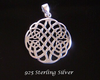 Tree of Life Necklace Woven Celtic Tree, Sterling Silver Tree of Life Necklace Intricate Celtic Tree 070 Gift Idea, Celtic Jewelry Jewellery