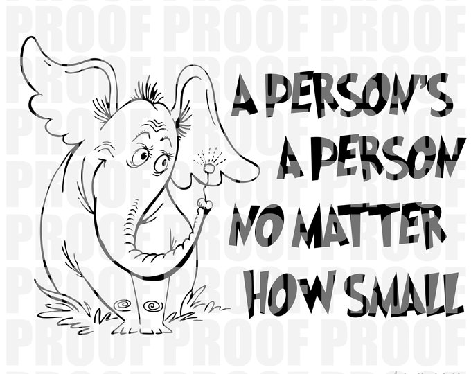 Horton A Person's a Person No Matter How Small SVG PNG Download - Etsy